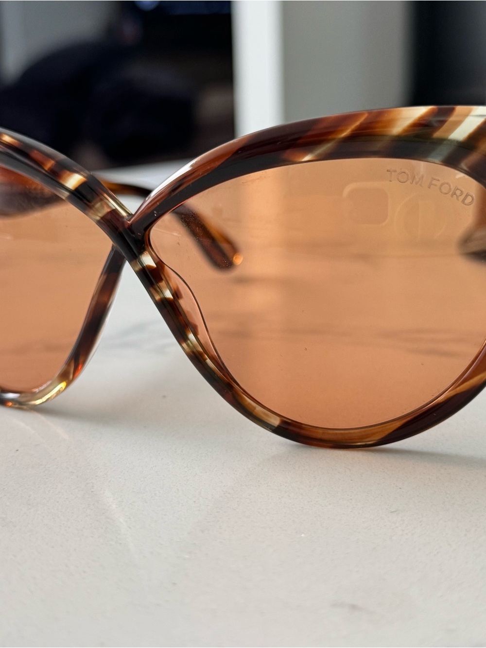 Tom Ford Beatrice FT1196 Tortoiseshell Cat eye Frame Sunglasses - Picture 6 of 11
